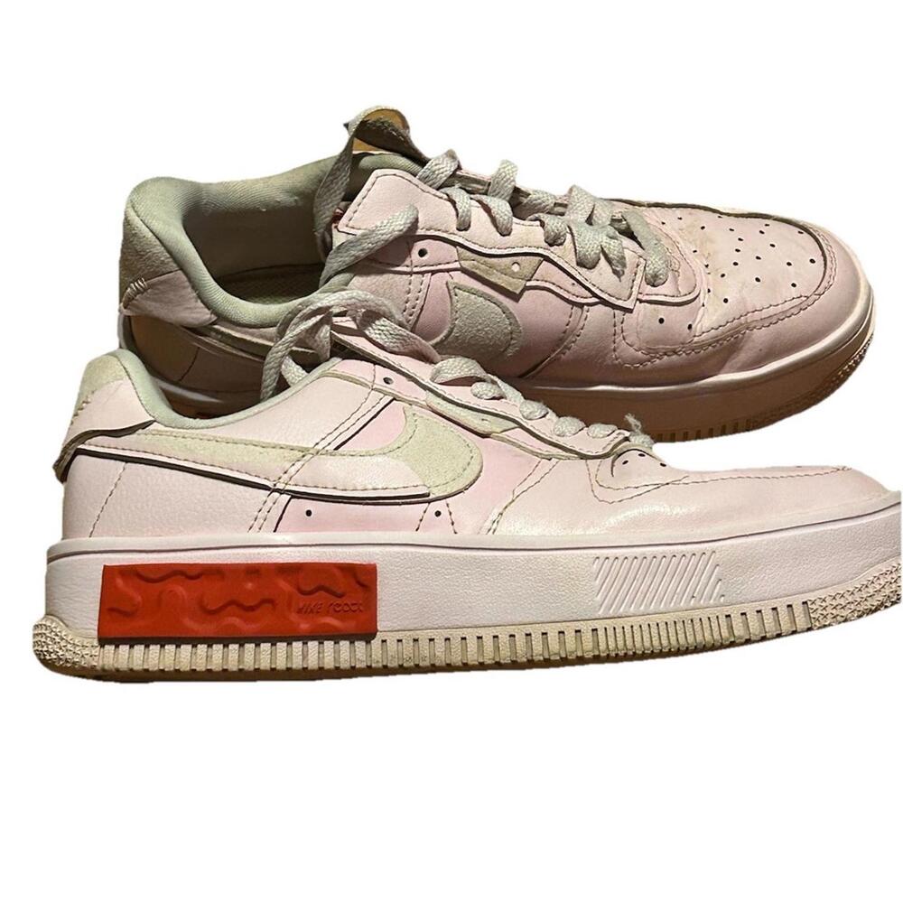 Nike Air Force 1 Fontanka Pink Leather Sneakers Women’s 7 Casual DA7024-600